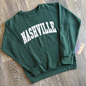 Green Nashville Crewneck Sweatshirt